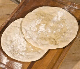 Thin sourdough pizza crust