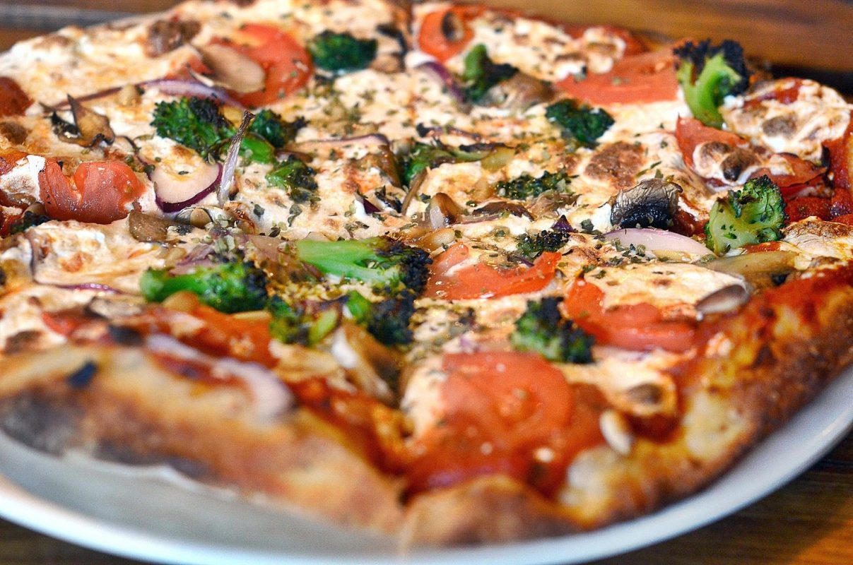 Sourdough pizza from the Pittsfield Pizza Cafe