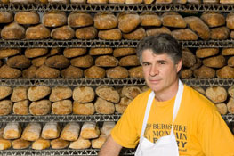 Richard Bourdon in the bakery
